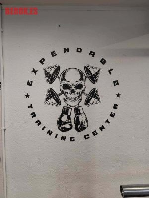 Logo Calavera Boxeo Pesas Expendable Training Center 300x100000